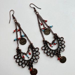 Beautiful chandelier beaded earrings
